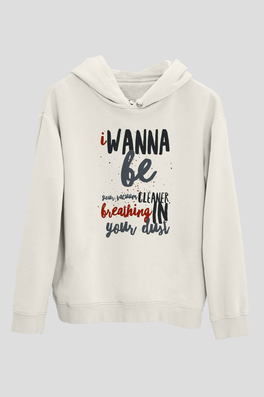 Arctic Monkeys Beyaz Unisex Kapüşonlu Sweatshirt