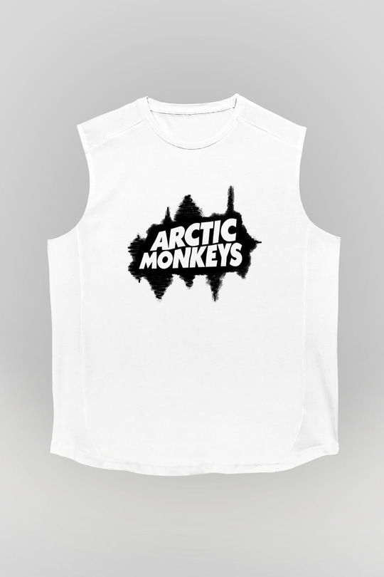 Arctic Monkeys Beyaz Unisex Kolsuz Tişört