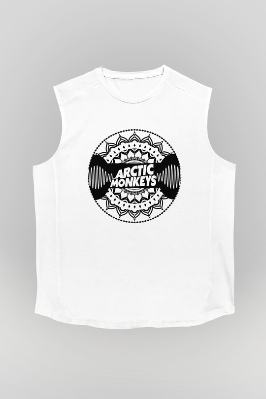 Arctic Monkeys Beyaz Unisex Kolsuz Tişört