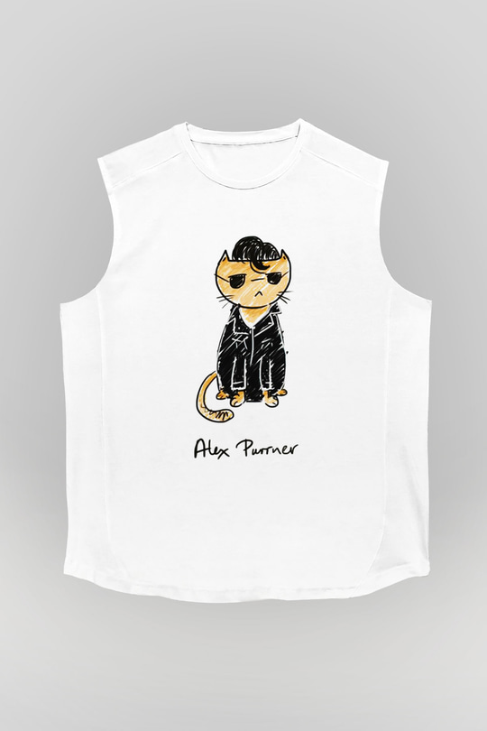 Arctic Monkeys Beyaz Unisex Kolsuz Tişört