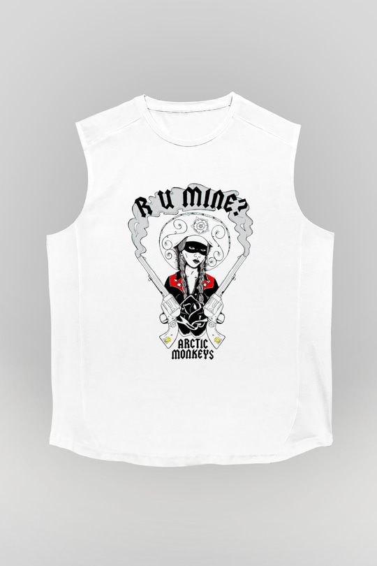 Arctic Monkeys R U Mine Beyaz Unisex Kolsuz Tişört
