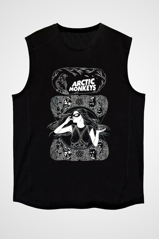 Arctic Monkeys Siyah Unisex Kolsuz Tişört