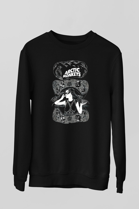 Arctic Monkeys Siyah Unisex Sweatshirt