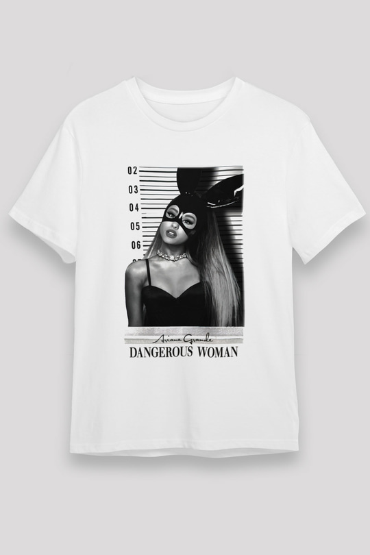 Ariana Grande Beyaz Unisex Tişört T-Shirt - TişörtFabrikası