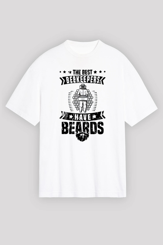 Arıcı Beyaz Unisex Tişört T-Shirt - TişörtFabrikası