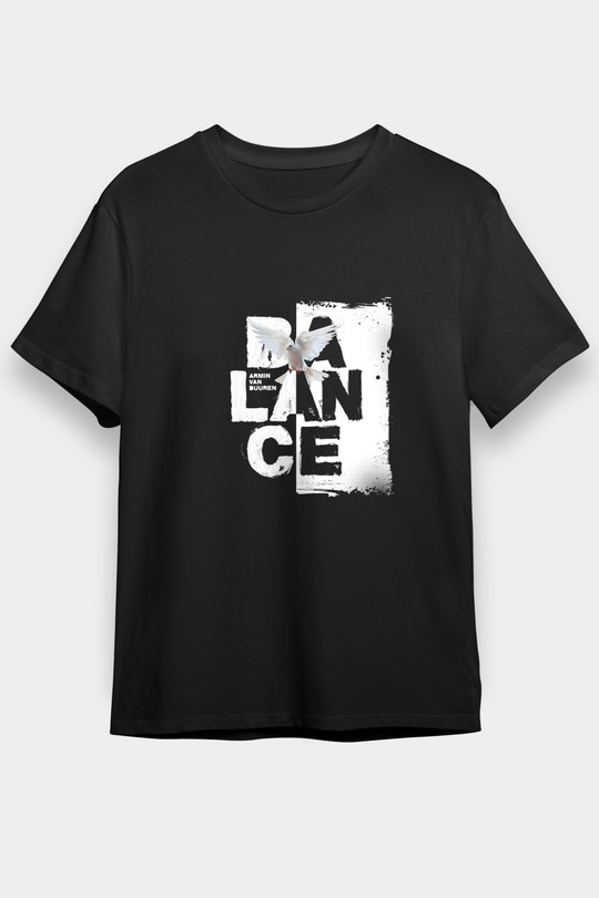 Armin Van Buuren Baskılı Unisex Siyah Tişört