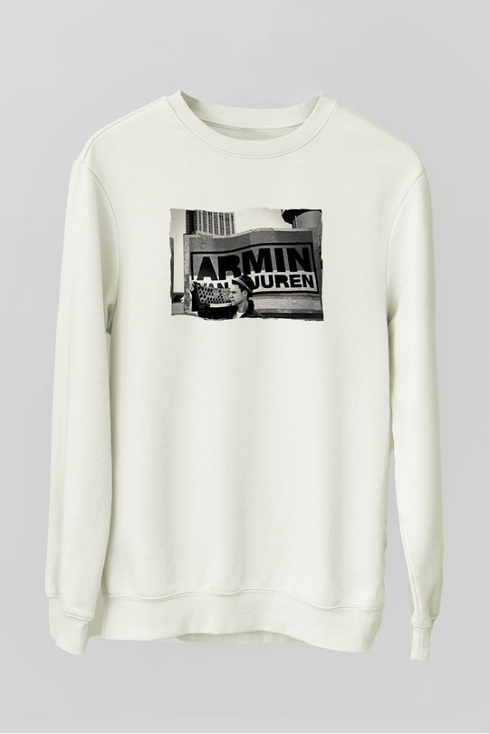 Armin Van Buuren Beyaz Unisex Sweatshirt