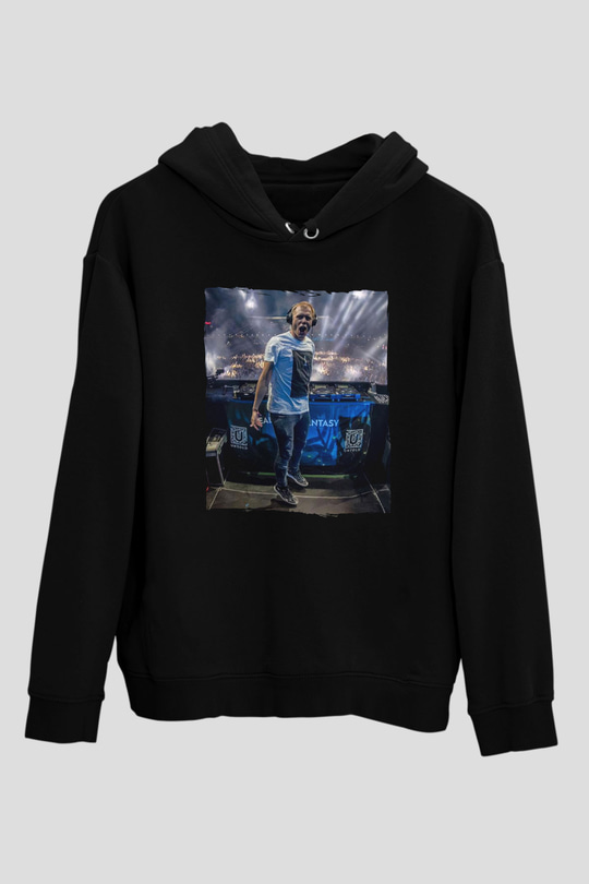 Armin Van Buuren Siyah Unisex Kapüşonlu Sweatshirt