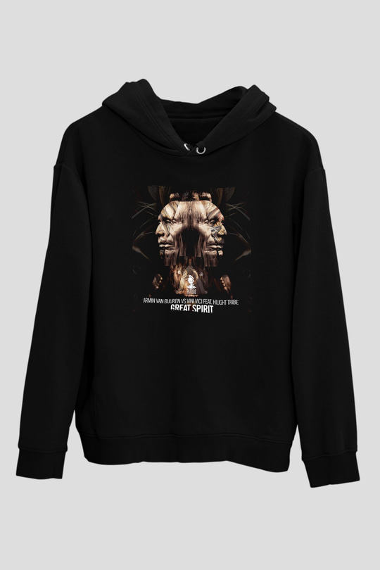 Armin Van Buuren Siyah Unisex Kapüşonlu Sweatshirt