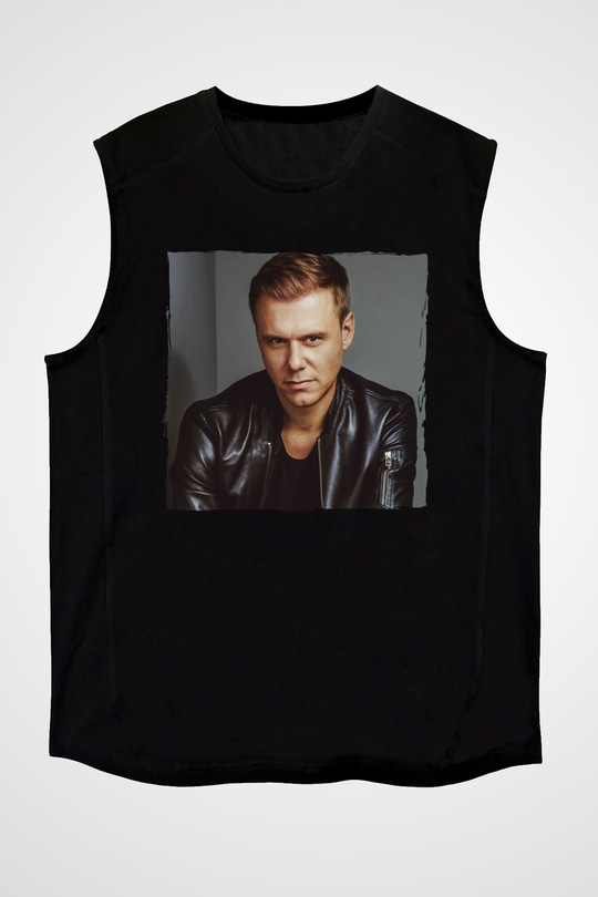 Armin Van Buuren Siyah Unisex Kolsuz Tişört