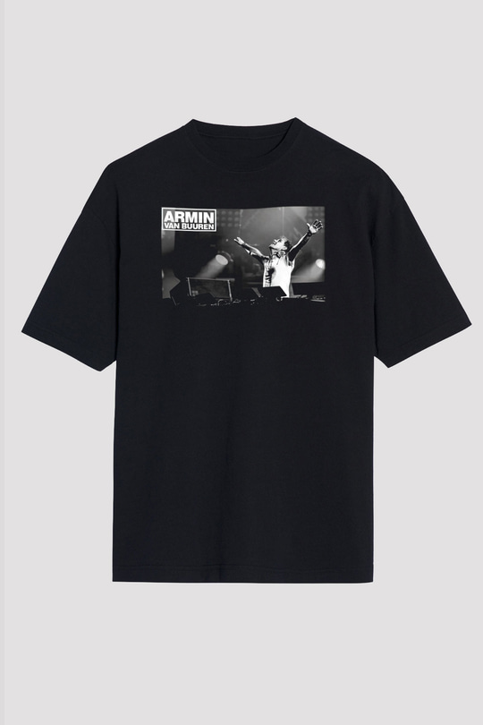 Armin Van Buuren Siyah Unisex Oversize Tişört T-Shirt