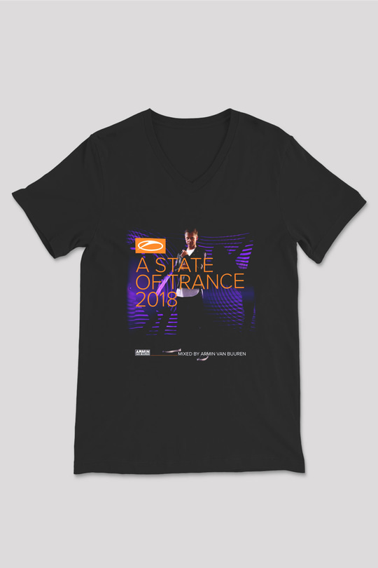 Armin Van Buuren Siyah Unisex V Yaka Tişört T-Shirt