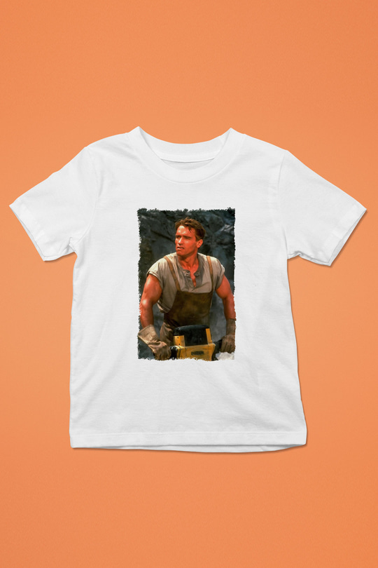 Arnold Schwarzenegger Beyaz Unisex Çocuk Tişört