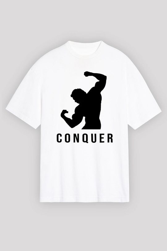 Arnold Schwarzenegger Beyaz Unisex Oversize Tişört T-Shirt