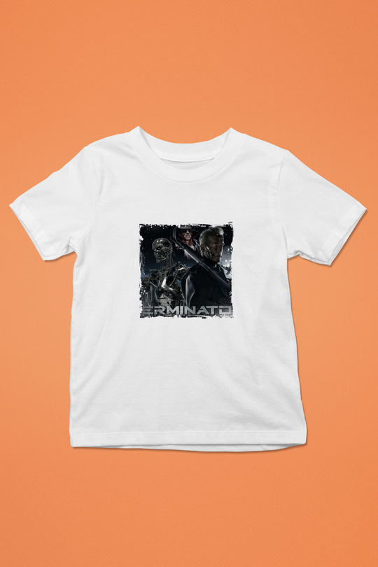 Arnold Schwarzenegger Unisex Baskılı Beyaz Çocuk Tişört