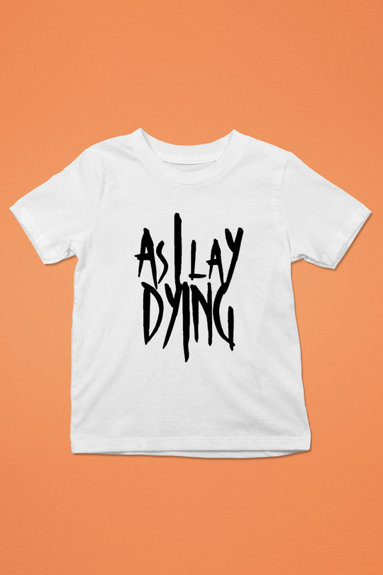 As I Lay Dying Baskılı Beyaz Unisex Çocuk Tişört