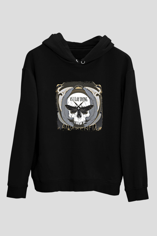 As I Lay Dying Baskılı Unisex Siyah Hoodie
