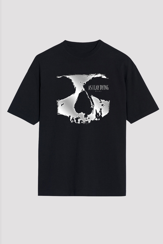 As I Lay Dying Baskılı Unisex Siyah Oversize Tişört