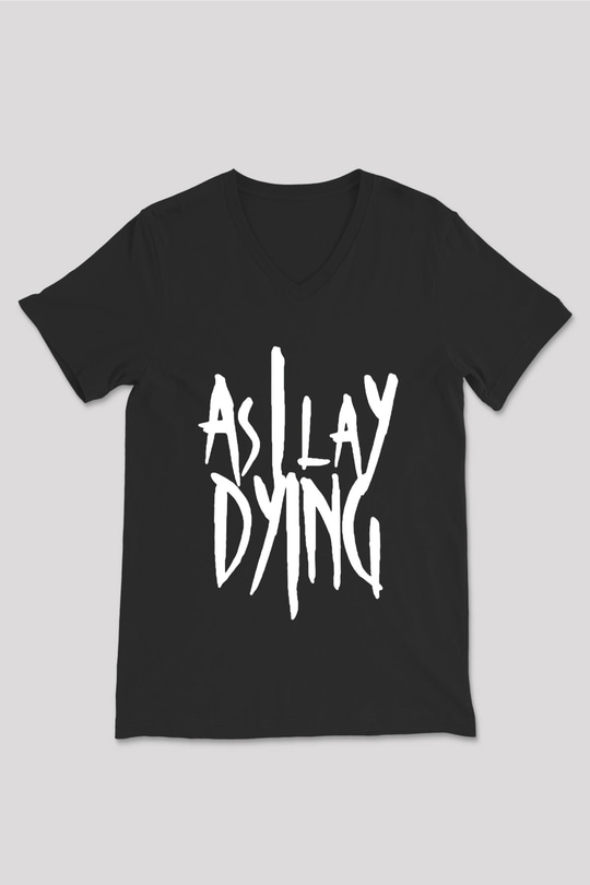 As I Lay Dying Siyah Unisex V Yaka Tişört T-Shirt