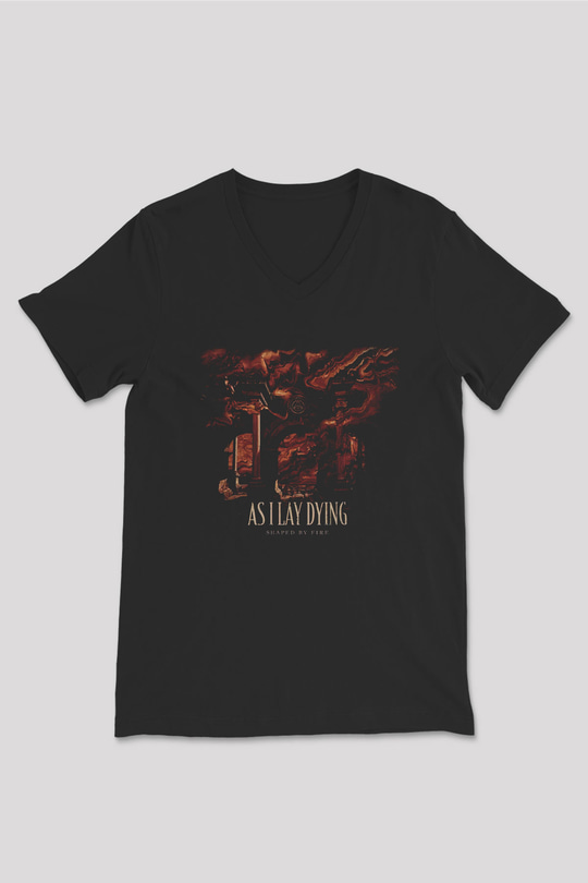 As It Is Siyah Unisex V Yaka Tişört