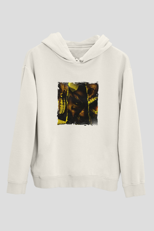 ASAP Rocky Baskılı Unisex Beyaz Hoodie