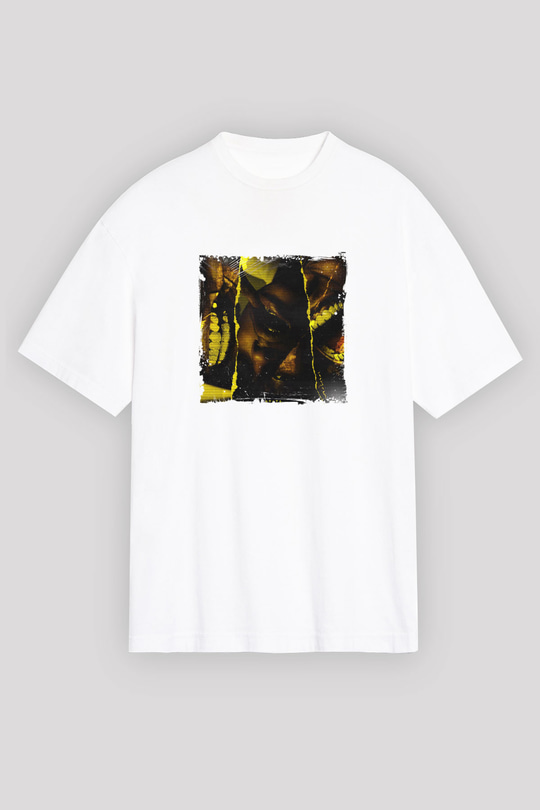 ASAP Rocky Baskılı Unisex Beyaz Tişört