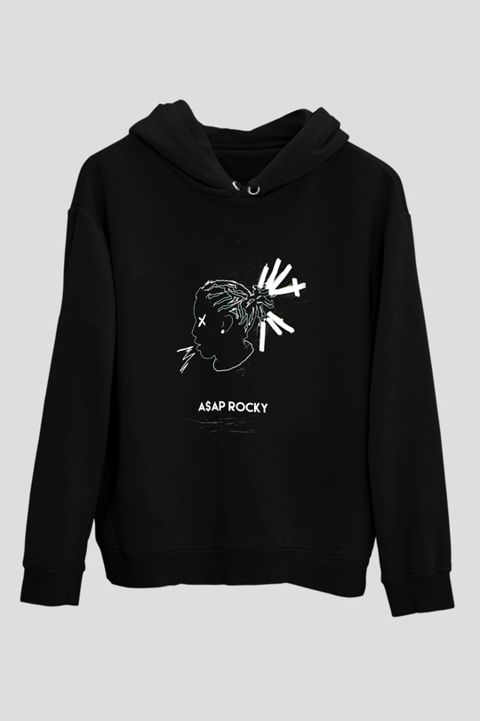 ASAP Rocky Siyah Unisex Hoodie