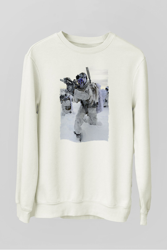 Asker Beyaz Unisex Sweatshirt