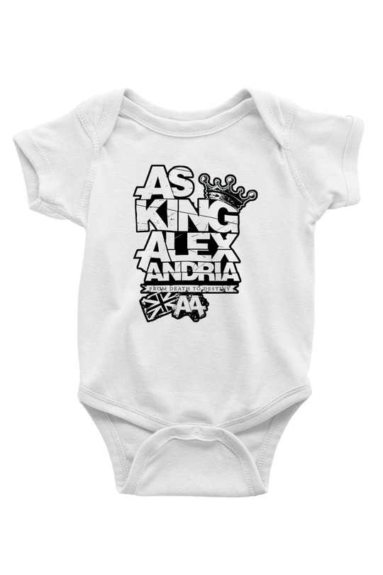 Asking Alexandria Baskılı Beyaz Unisex Bebek Body - Zıbın