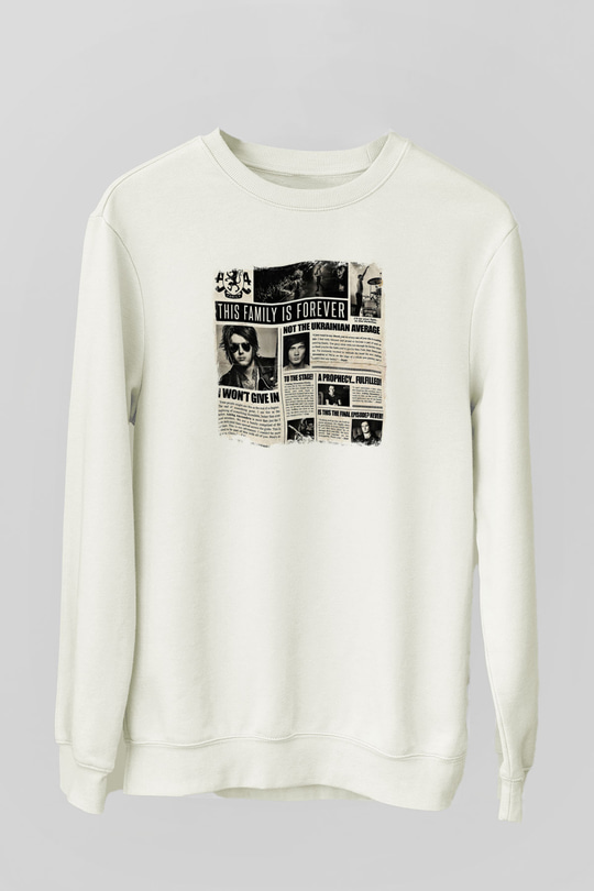 Asking Alexandria Baskılı Unisex Beyaz Sweatshirt