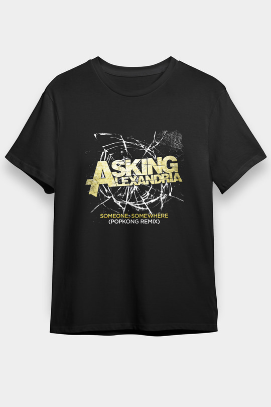 Asking Alexandria Baskılı Unisex Siyah Tişört