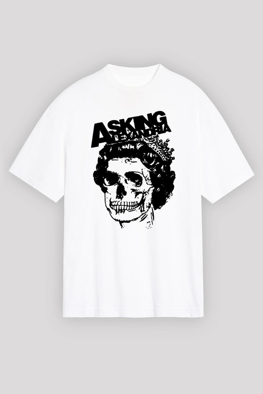Asking Alexandria Beyaz Unisex Tişört T-Shirt - TişörtFabrikası