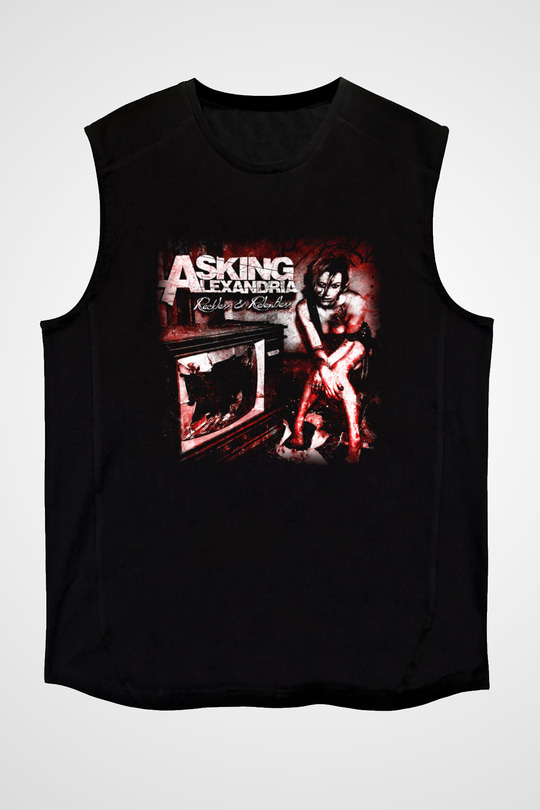 Asking Alexandria Siyah Unisex Kolsuz Tişört