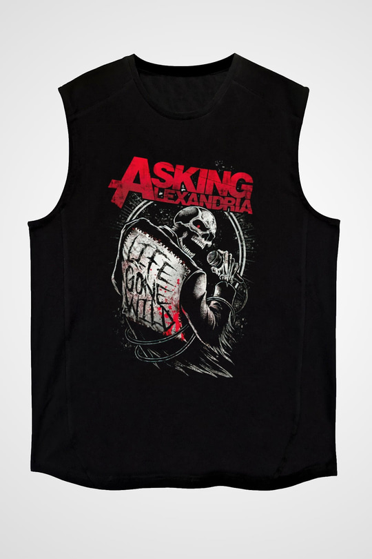 Asking Alexandria Siyah Unisex Kolsuz Tişört