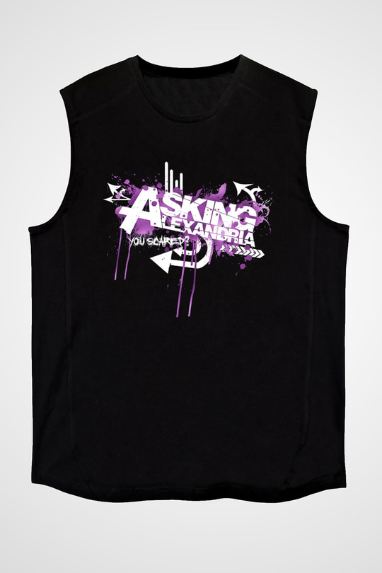 Asking Alexandria Siyah Unisex Kolsuz Tişört