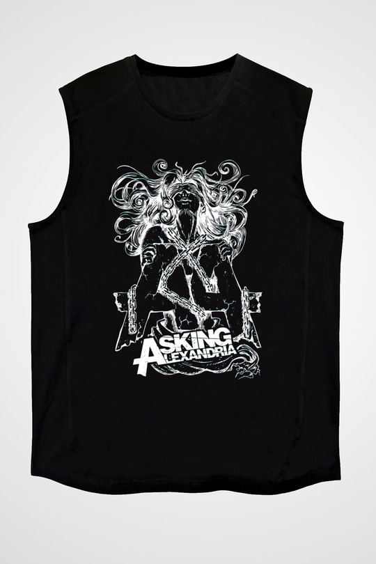 Asking Alexandria Siyah Unisex Kolsuz Tişört