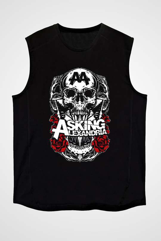 Asking Alexandria Siyah Unisex Kolsuz Tişört