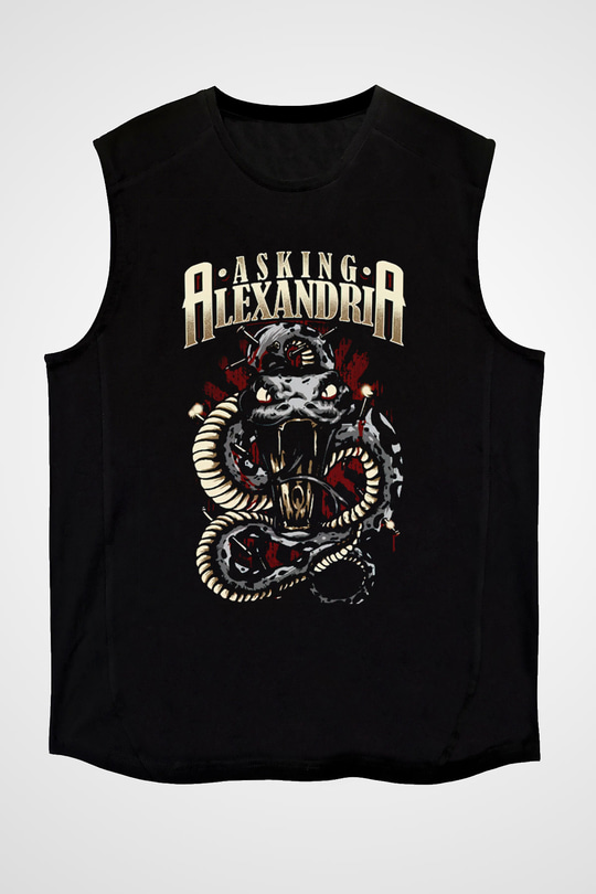 Asking Alexandria Siyah Unisex Kolsuz Tişört