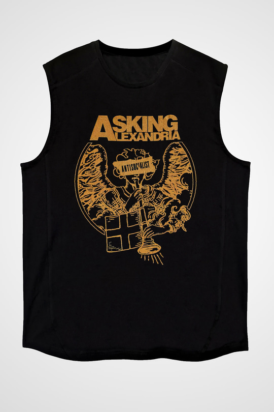 Asking Alexandria Siyah Unisex Kolsuz Tişört