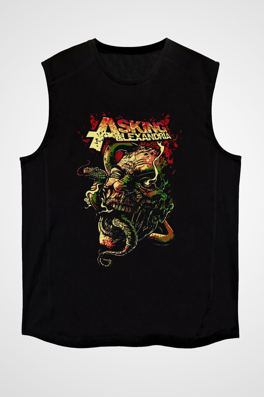Asking Alexandria Siyah Unisex Kolsuz Tişört