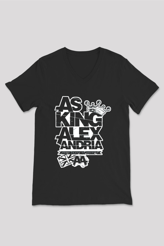 Asking Alexandria Siyah Unisex V Yaka Tişört T-Shirt
