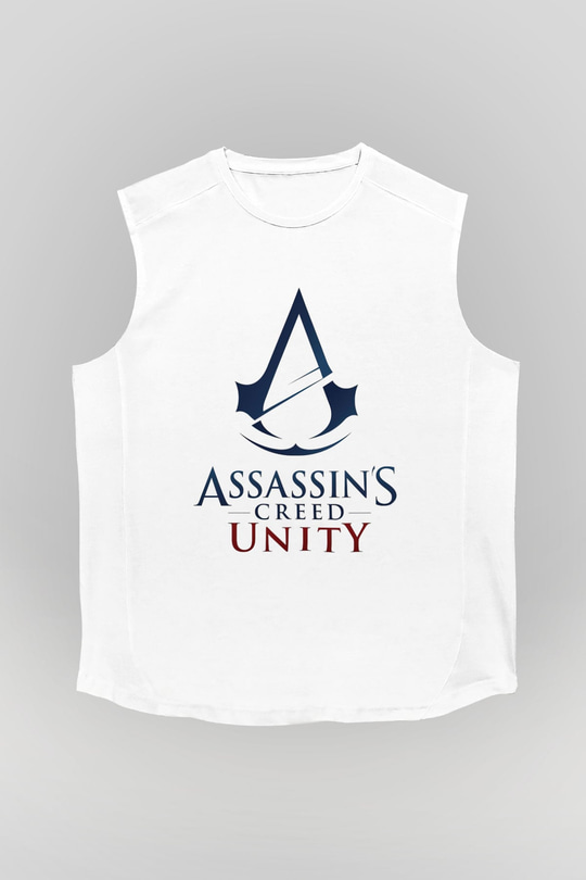 Assassin's Creed Beyaz Unisex Kolsuz Tişört