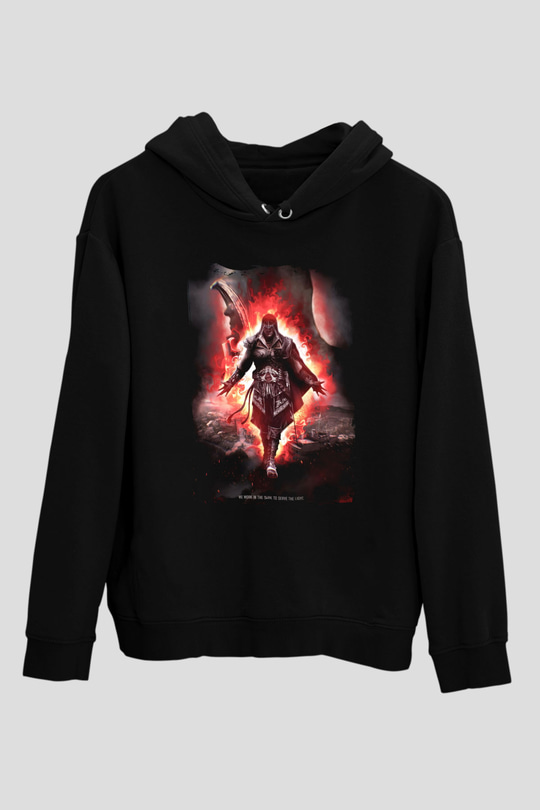 Assassin's Creed Siyah Unisex Hoodie