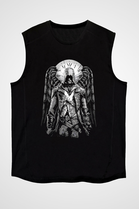 Assassin's Creed Siyah Unisex Kolsuz Tişört