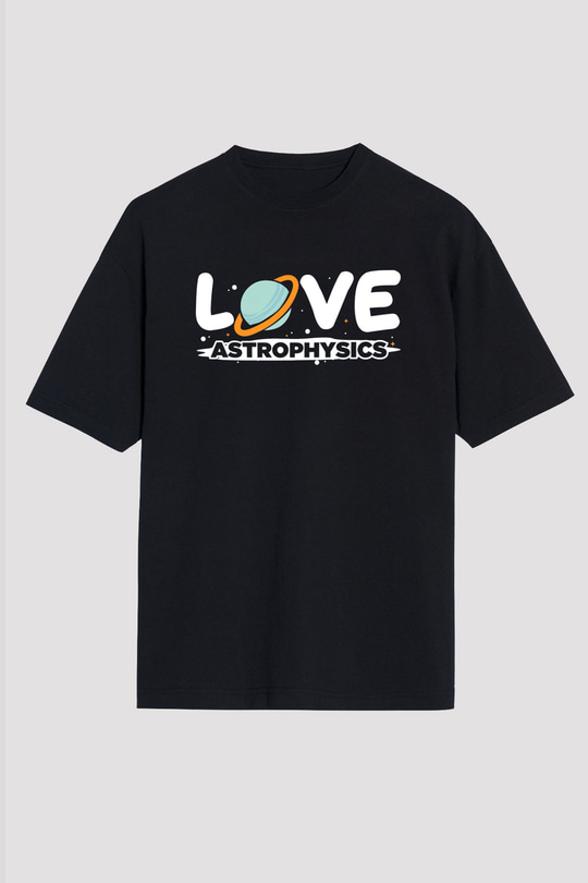Astrofizikçi Siyah Unisex Tişört T-Shirt - TişörtFabrikası