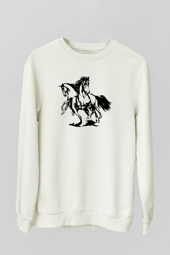 At Beyaz Unisex Sweatshirt
