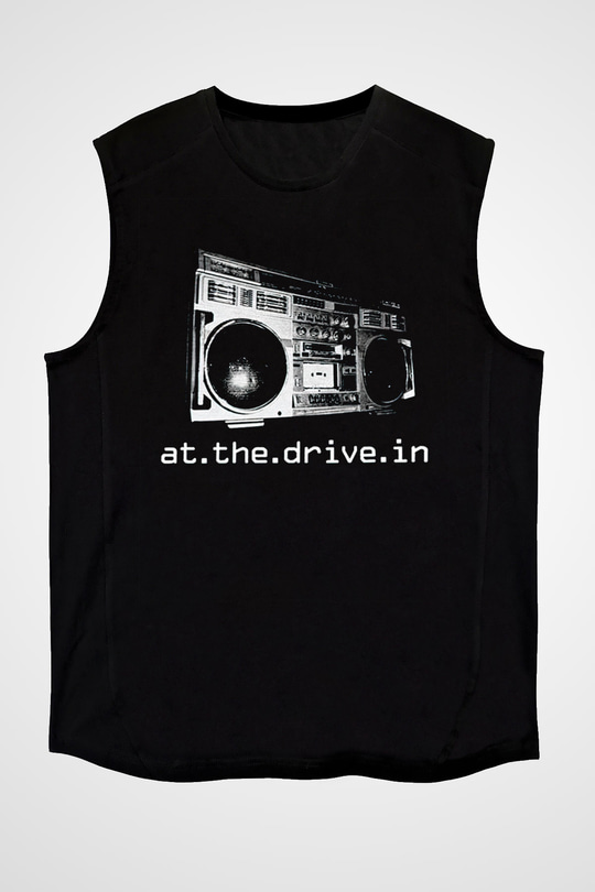 At the Drive-In Siyah Unisex Kolsuz Tişört