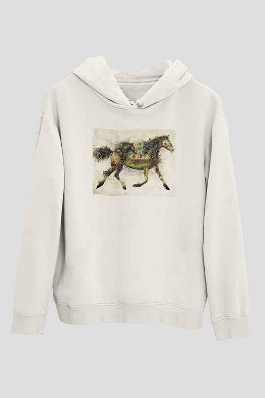 AtlarBeyaz  Unisex Hoodie