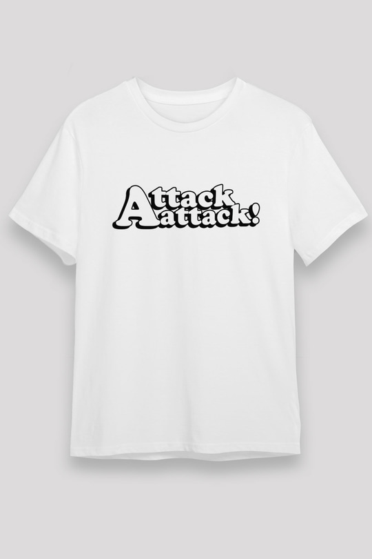 Attack Attack Beyaz Unisex Tişört T-Shirt - TişörtFabrikası