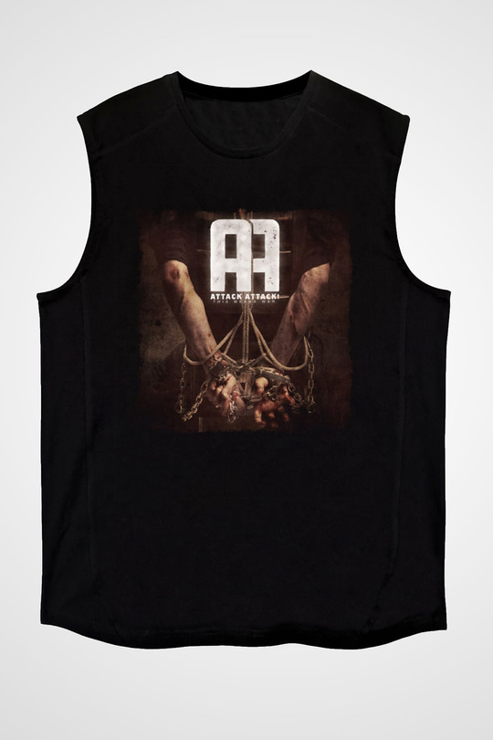 Attack Attack Siyah Unisex Kolsuz Tişört